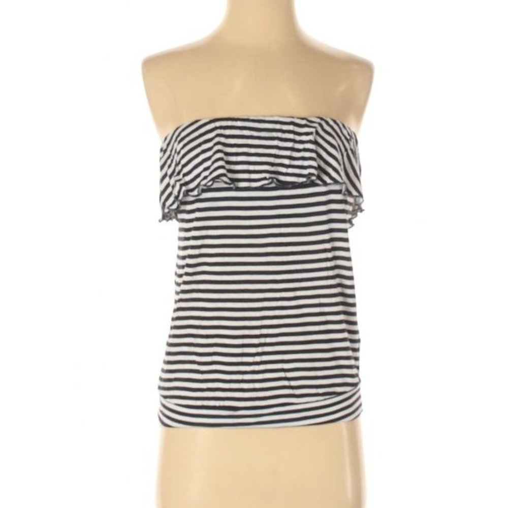 Old Navy White/Navy Striped Tube top